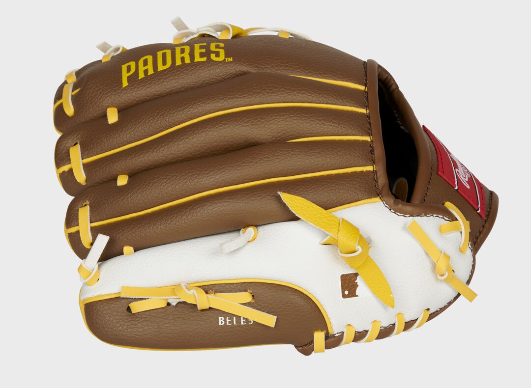 San Diego Padres 10-Inch Team Logo Glove - Image 5