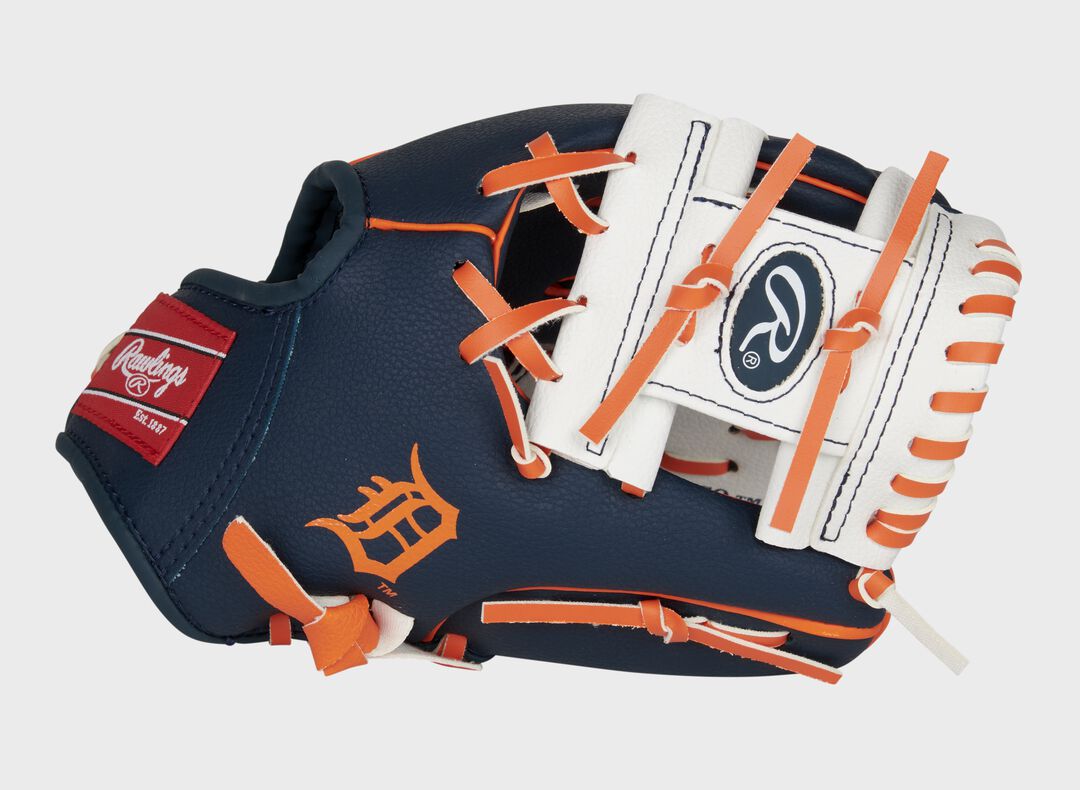Detroit Tigers 10-Inch Team Logo Glove - Image 2