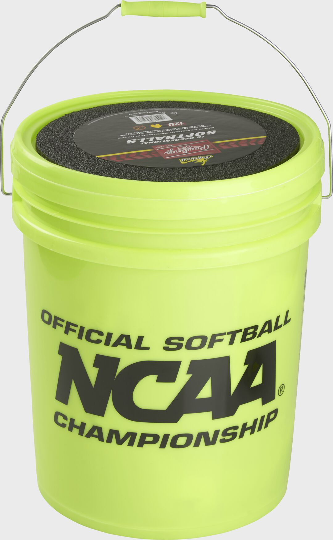 6 Gallon Bucket of Youth Recreation Softballs Bucket With 18 Balls