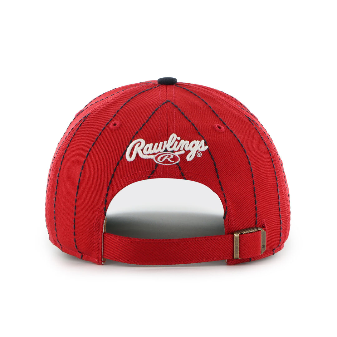 Cleveland Guardians Rawlings '47 Brand Pinstripe Hitch Hat - Image 4