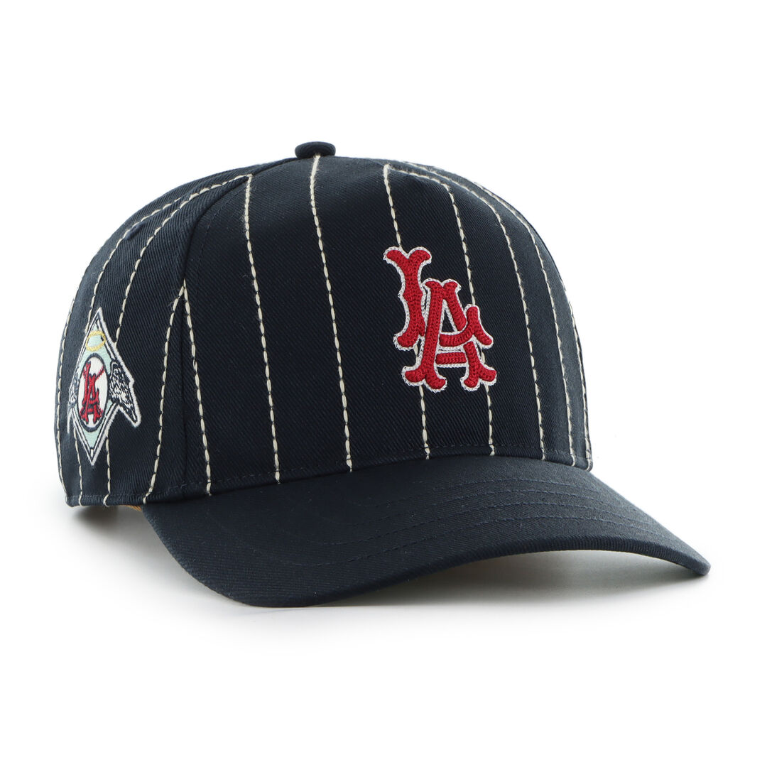 Los Angeles Angels Rawlings '47 Brand Pinstripe Hitch Hat - Image 2
