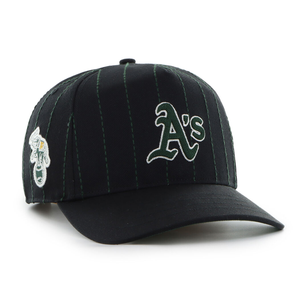 Athletics Baseball Rawlings '47 Brand Pinstripe Hitch Hat - Image 2