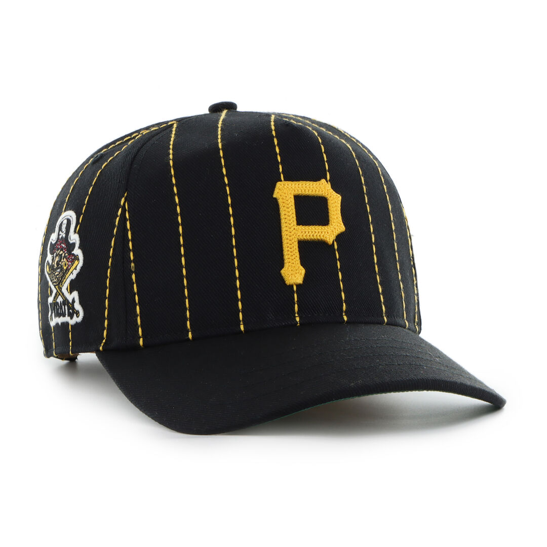 Pittsburgh Pirates Rawlings '47 Brand Pinstripe Hitch Hat - Image 2