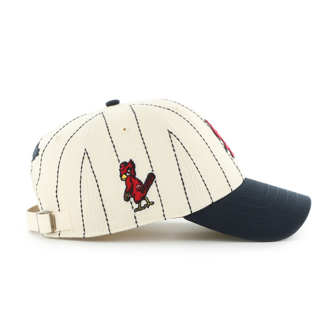 St. Louis Cardinals Rawlings '47 Brand Pinstripe Clean Up Hat - Image 3