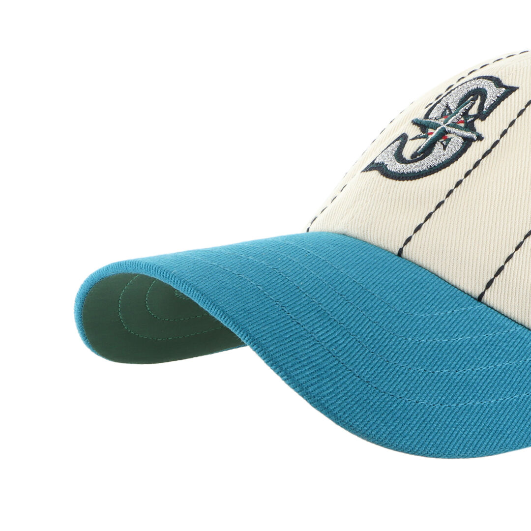Seattle Mariners Rawlings '47 Brand Pinstripe Clean Up Hat - Image 5