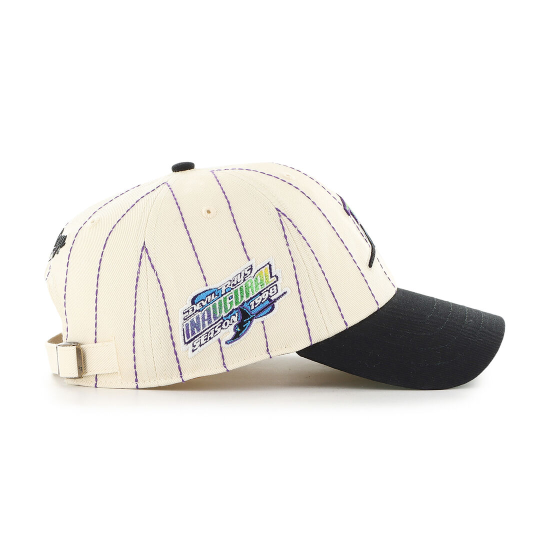 Tampa Bay Rays Rawlings '47 Brand Pinstripe Clean Up Hat - Image 3