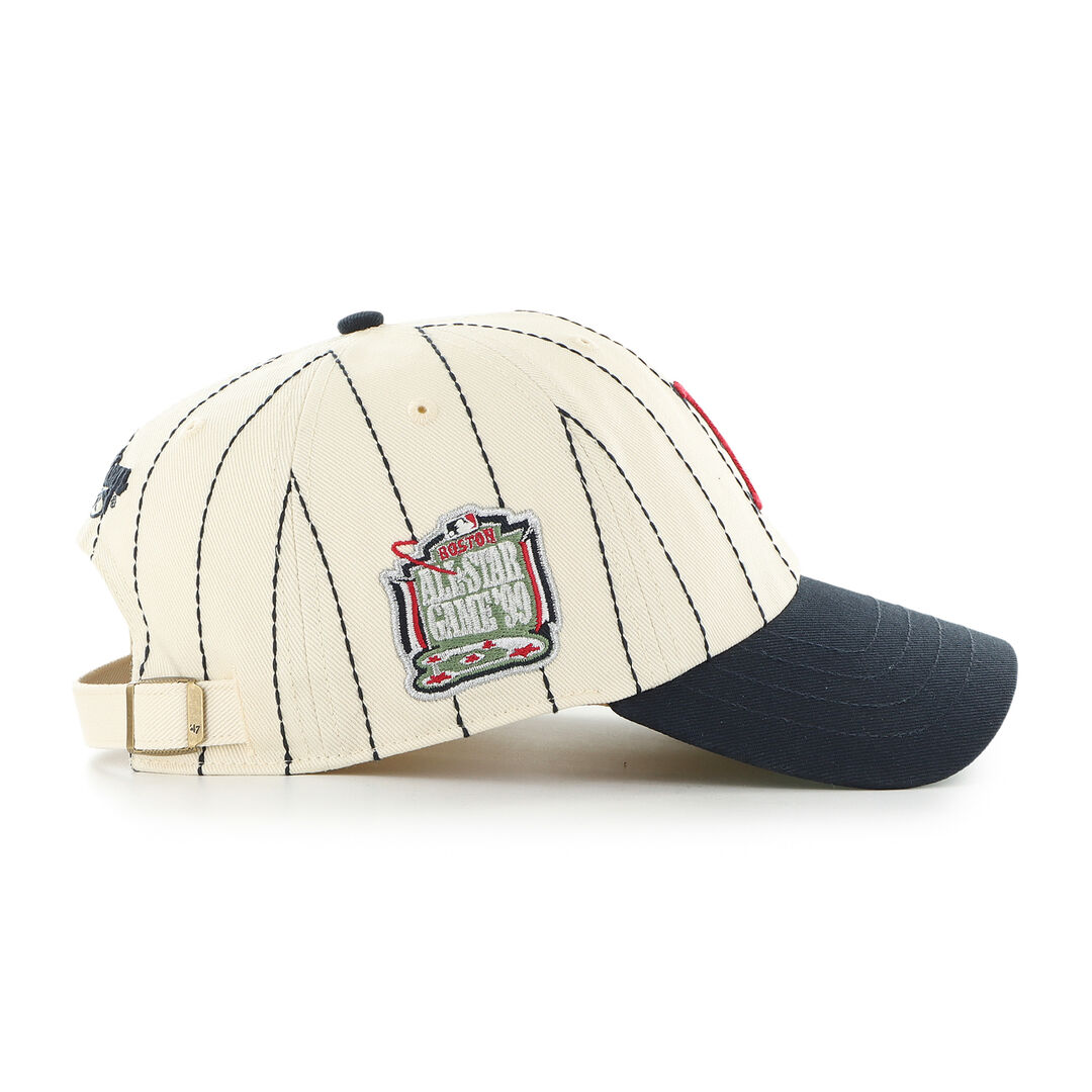 Boston Red Sox Rawlings '47 Brand Pinstripe Clean Up Hat - Image 3