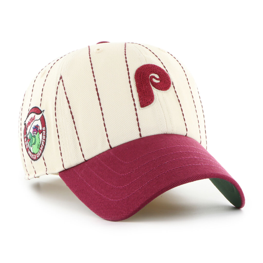 Philadelphia Phillies Rawlings '47 Brand Pinstripe Clean Up Hat - Image 2