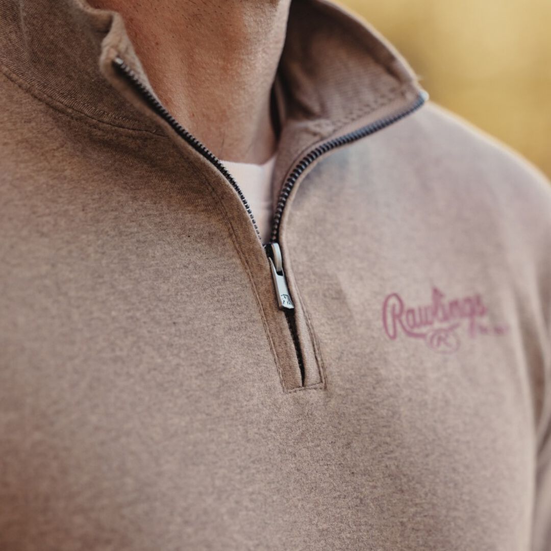 Rawlings x The Normal Brand Puremeso Weekend Quarter Zip Khaki - Image 10