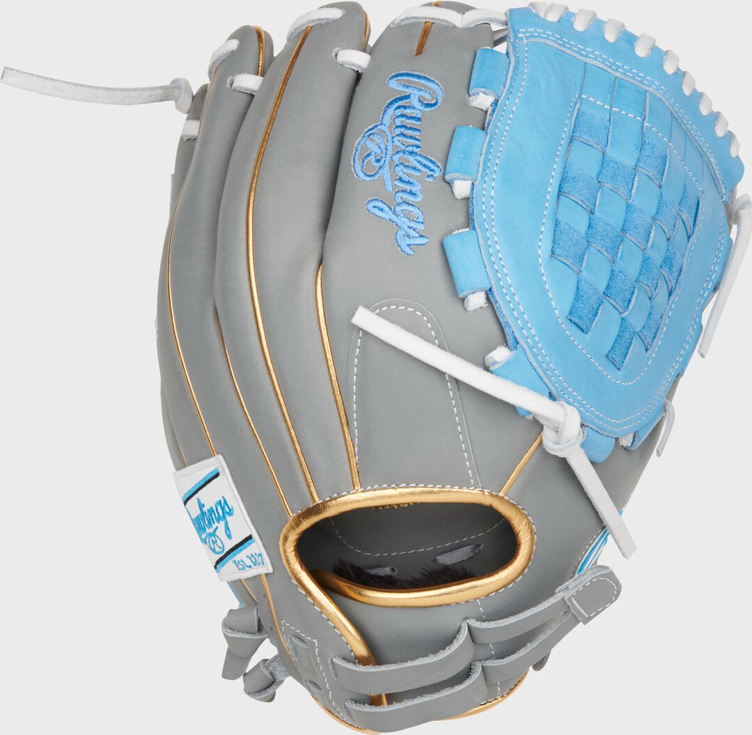 Liberty Advanced Color Series 12 in Fastpitch Glove Gray/Columbia Blue - Image 3