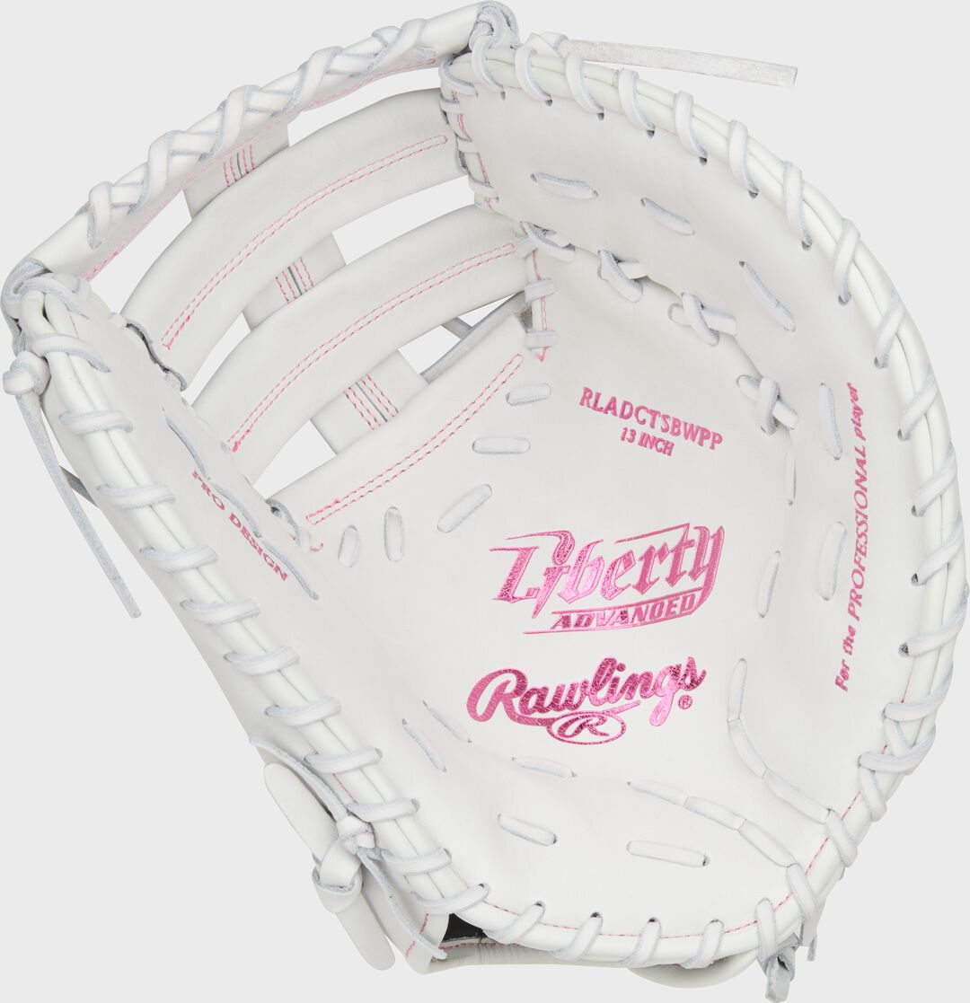 Liberty Advanced Color Series 13 in 1st Base Mitt White/Pink - Image 4