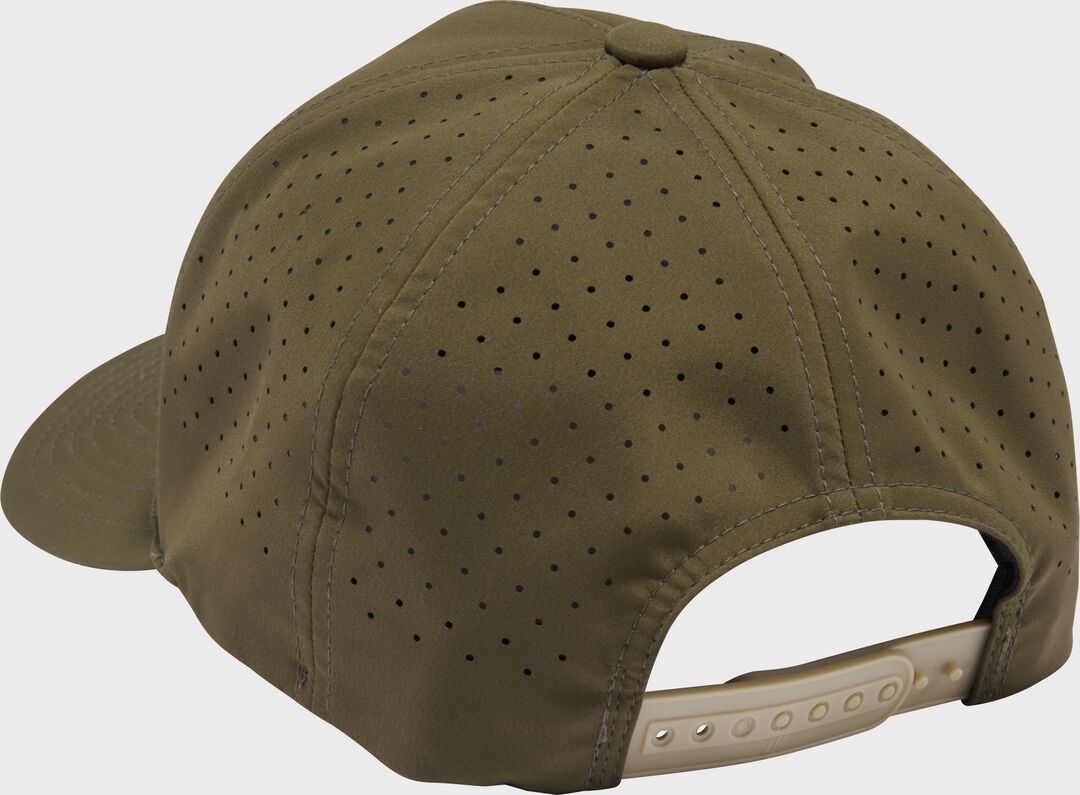 Rawlings Dark Green Laser Performance Patch Snapback Hat - Image 4