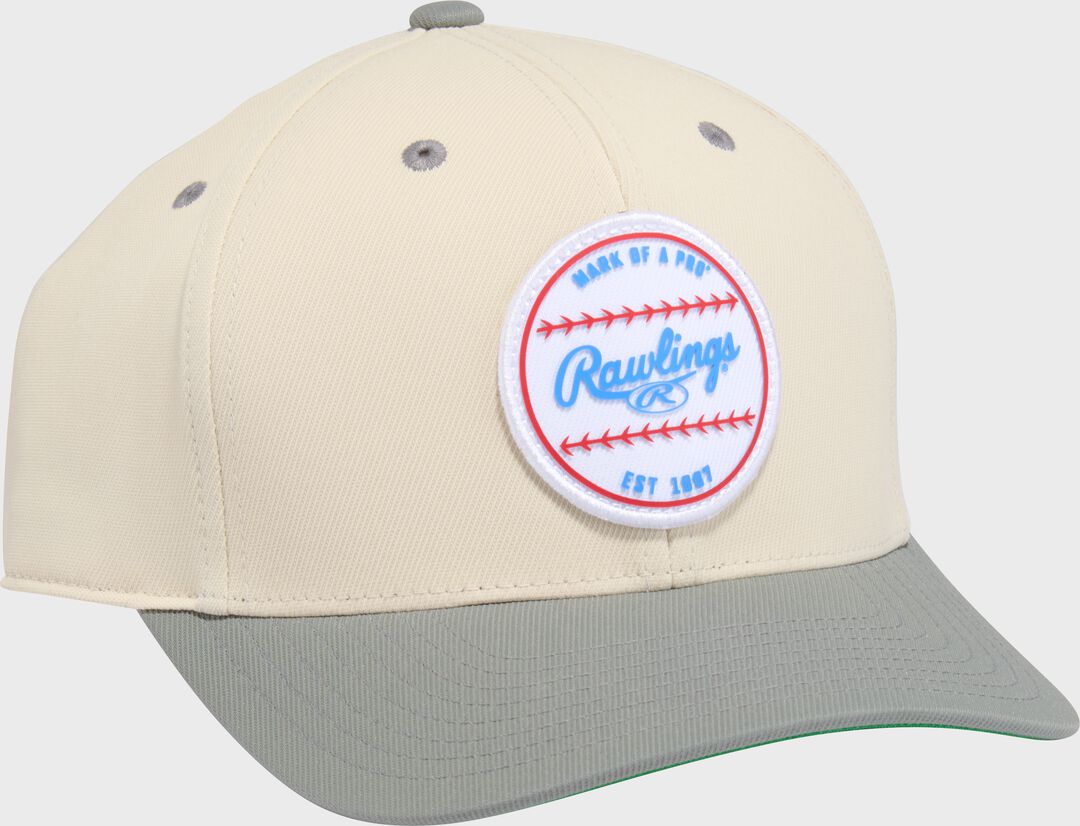 Rawlings Gray Baseball Logo Hat - Image 3