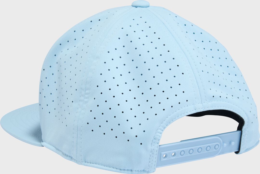 Rawlings Light Blue Performance Flat Bill Snapback Hat - Image 4