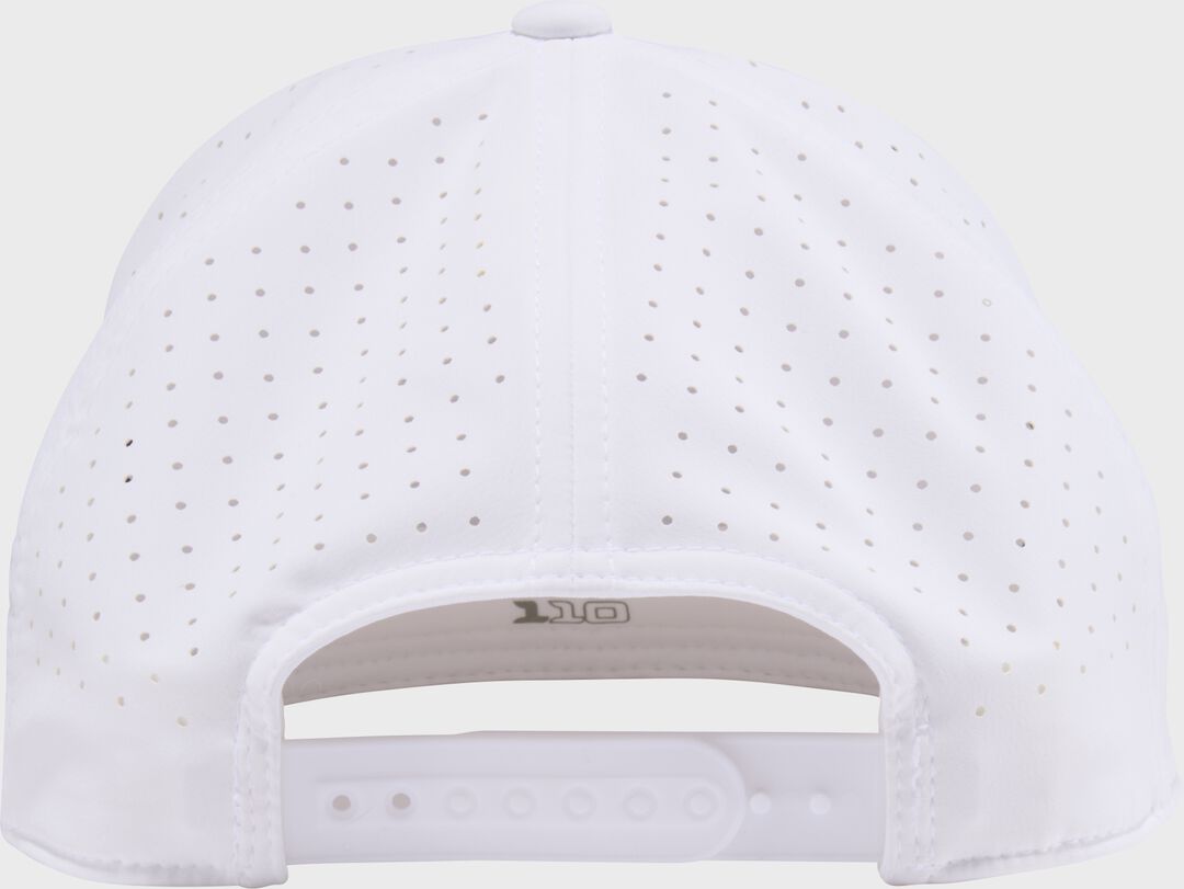 Rawlings White Performance Flat Bill Snapback Hat - Image 3